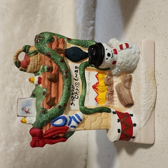 Vintage Porcelain Fireplace Candle holder - Picture 8 of 16